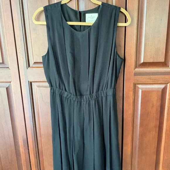 Kate Spade Sleeveless Black Pleated Dress - Picture 3 of 5